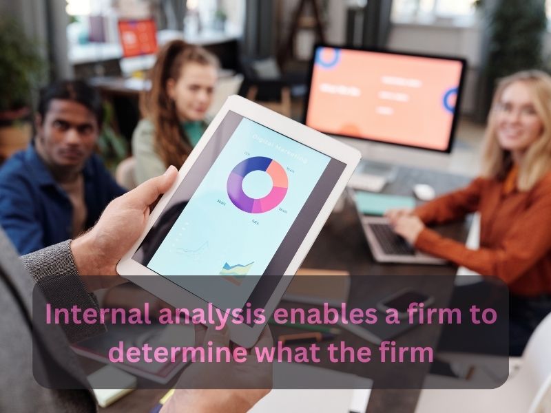internal analysis enables a firm to determine what the firminternal analysis enables a firm to determine what the firm